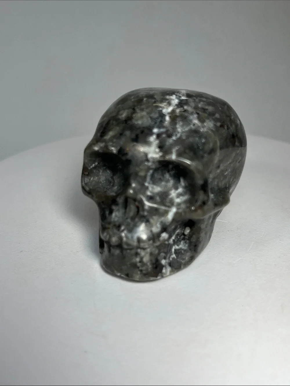 Carved Skulls-choice of one Que Sera,Strawberry Quartz, Sodalite Syenite
